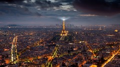 Eiffel Tower Paris City Lights cities