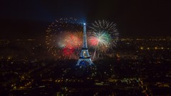 Eiffel Tower Paris fireworks