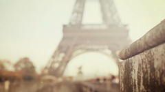 Eiffel Tower Paris France blurred cities