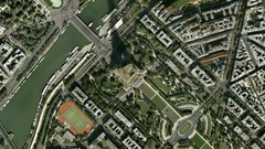 Eiffel Tower Paris France rivers streets cityscapes birdview