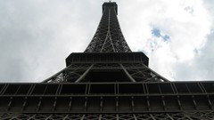 Eiffel Tower Paris low-angle shot