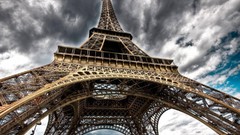 Eiffel Tower Paris skies