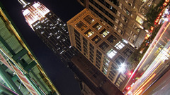 Electric night lights cityscapes