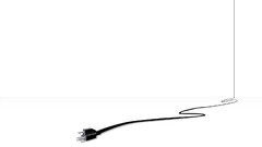 electricity power cord Simple Background Minimalism digital art
