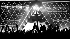 Electro monochrome houses daft punk