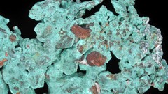 Element black background copper rocks minerals