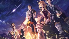 Elise blondes blue hair anime girls brunettes roland yellow 