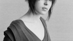 Ellen page grayscale monochrome