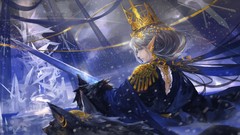 Elves anime girls crowns pixiv fantasia