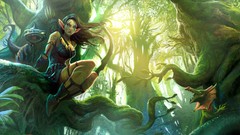 Elves forests fantasy art