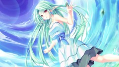 Elves green hair anime