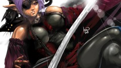 Elves Swords purple hair