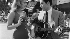 Elvis presley grayscale guitars