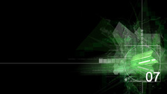 Emerald explosion abstract