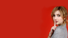 Emma roberts red background