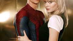 Emma stone bangs Andrew Garfield movie stills The Amazing 