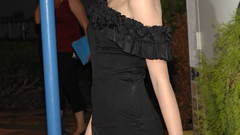 Emma stone black dress