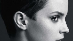 Emma watson Actress grayscale