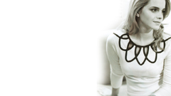 Emma watson Actress monochrome