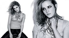 Emma watson grayscale monochrome