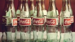 Empty bottles coca-cola