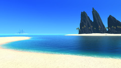 Endless blue Sea rocks