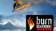 Energy fire Men snowboard Snowboarding burn energy drink