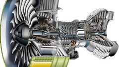 Engine Turbine schematic cutaway airbus a380