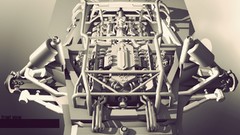 Engines vintage 3d drawings