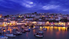 England Boats houses Devon bing harbours