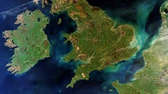 England Ireland wales satellite photo