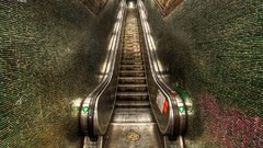 Escalators HDR Photography