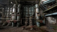 Europe abandoned machinery cityscapes factories