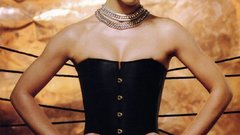 Evangeline lilly corset Celebrity