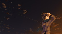 Evening Anime Manga anime girls skies