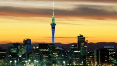 Evening glow Auckland New