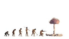 Evolution nuclear explosions