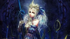 Excalibur Anime armor saber Swords anime girls fate stay night 