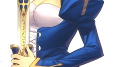 Excalibur Anime saber Swords anime girls fate zero fate series 