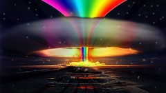 Explosion colors funny multicolor rainbows Nuclear nuclear 