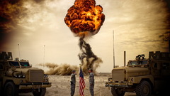 Explosions Army Flags US Army