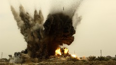 Explosions Iraq millitary bomb drop