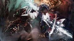 Explosions Katana mecha electricity