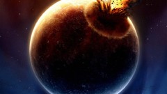 Explosions planets outer space