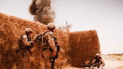 Explosions soldiers military