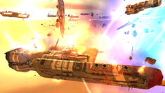 Explosions spaceships battles vehicles