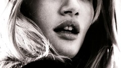 Eye faces golden lipstick blondes models rosie 