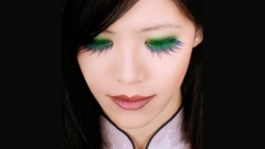 Eye Green asian girl