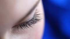 Eyelashes close-up faces