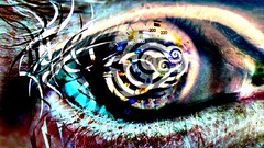Eyes abstract creepy